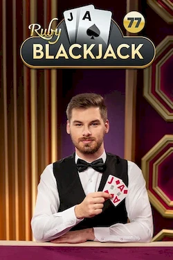 Croupier en direct Blackjack 77 Ruby - Jouez sur WinWinter Casino France